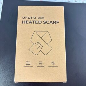 Ororo Unisex Heated Scarf 2.0 One Size Black 1-Zone 3M Thinsulate USF-12-0100
